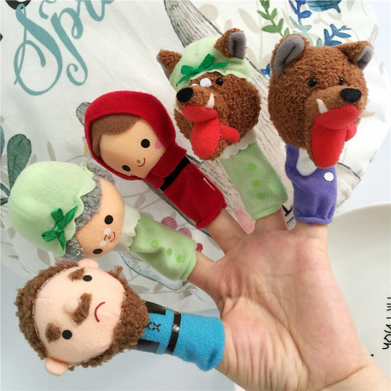 親子遊戲 小動物手指偶 寶寶早教益智互動手指玩偶 幼兒指套玩具
